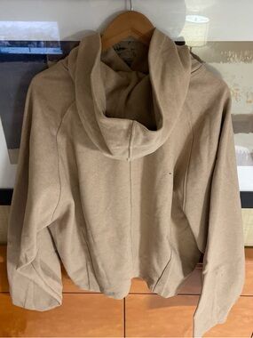 Zara Taupe Hooded Cardigan Sweater